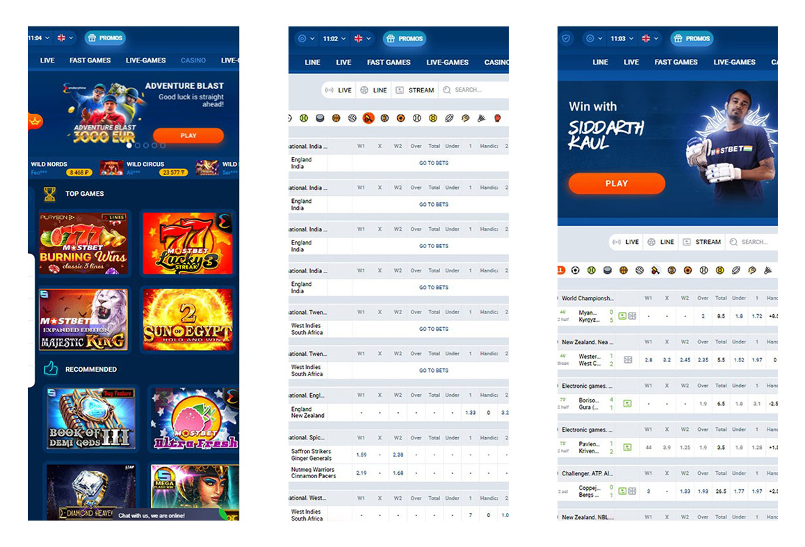 Aplikacja mobilna MostBet